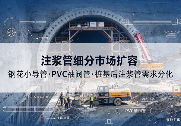 鹿邑注浆管细分市场扩容，隧道钢花小导管、PVC 袖阀管、桩基后注浆管需求分化